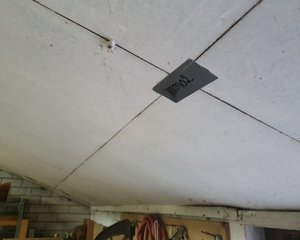 Asbest plafond in oude schuur